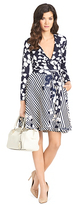 Thumbnail for your product : Diane von Furstenberg Amelia Silk Combo Flared Wrap Dress