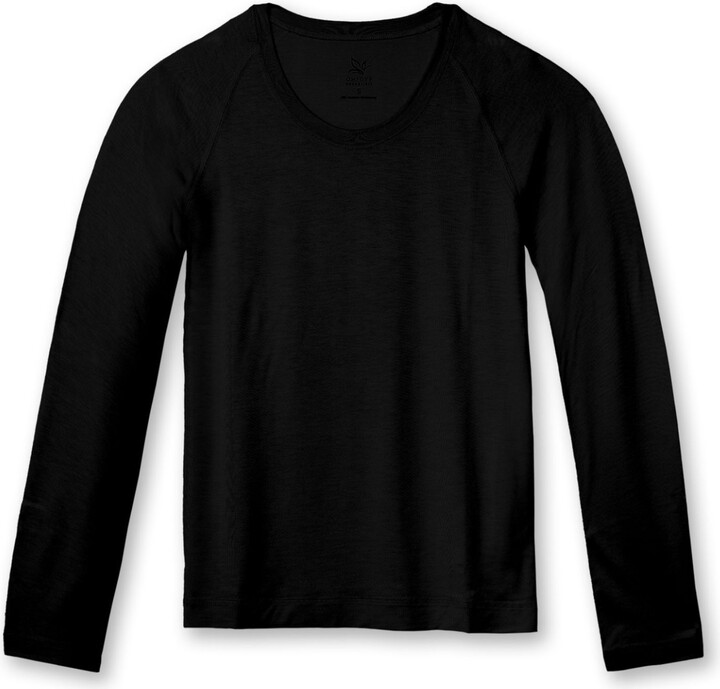 On/Off Essentials Bamboo Long Sleeve Tee - Black