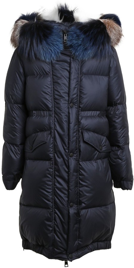 genuine fur trim coat