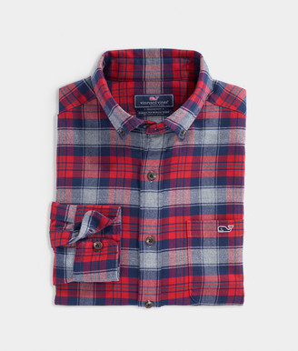 big and tall red and black flannel shirt