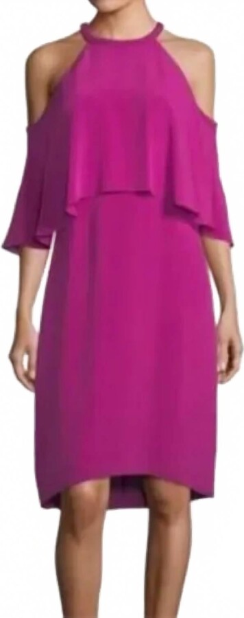 Kobi Halperin Leyton Silk Dress In Dragon Fruit