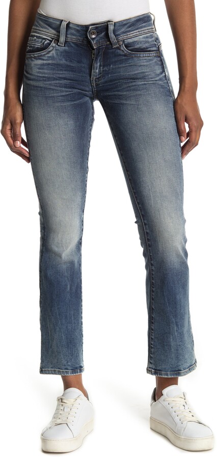 G Star Midge Saddle Mid Rise Skinny Bootcut Jeans - ShopStyle