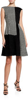 Thumbnail for your product : Talbot Runhof Coben Mixed-Print Fit-&-Flare Dress