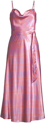 LIKELY Vittoria Tie-Dye Satin Dress