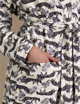 Thumbnail for your product : Marks and Spencer Pure Cotton Tiger Print Waffle Dressing Gown