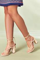 Thumbnail for your product : Wallis **Nude Beaded Heeled Sandal