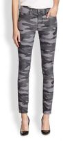 Thumbnail for your product : Current/Elliott Camouflage-Print Skinny Ankle Jeans