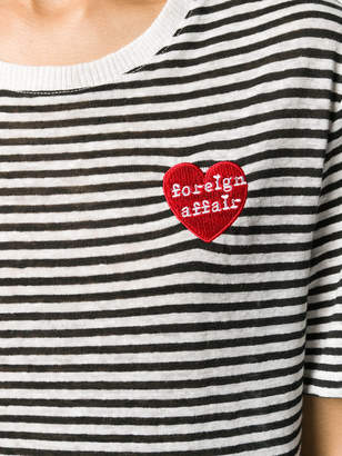 Zoe Karssen embroidered heart jersey T-shrirt