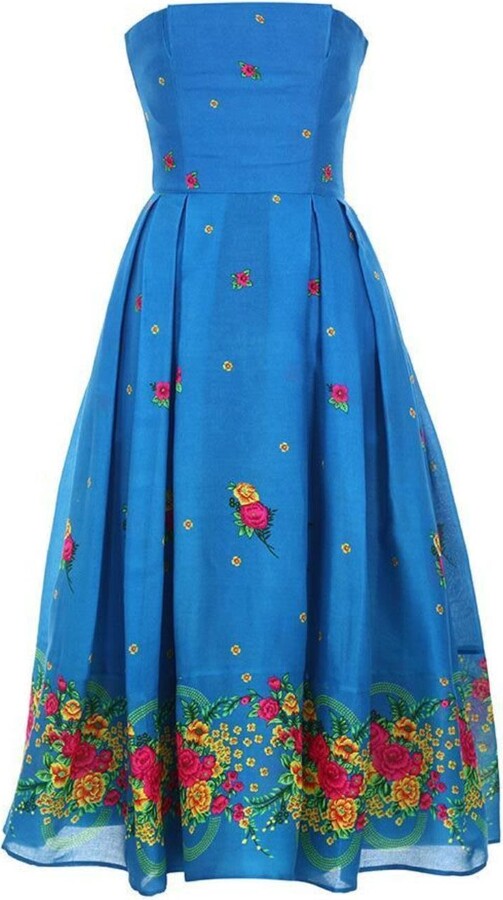 MySWESWI Women's Blue Corset Dress ShopStyle