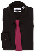 Thumbnail for your product : Calvin Klein Slim Fit Stretch Solid L/S Point Dress Shirt