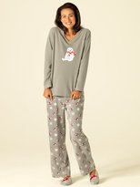 Thumbnail for your product : M&Co Polar bear print fleece pyjamas