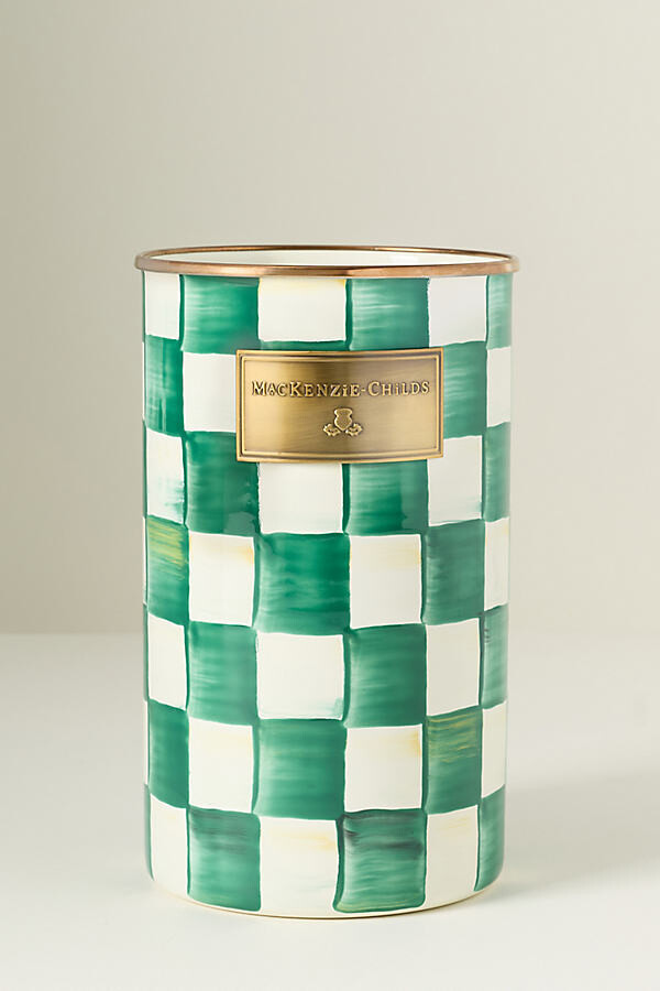 Mackenzie Childs Check Utensil Holder