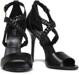Thumbnail for your product : Michael Kors Collection Woven And Smooth Leather Sandals