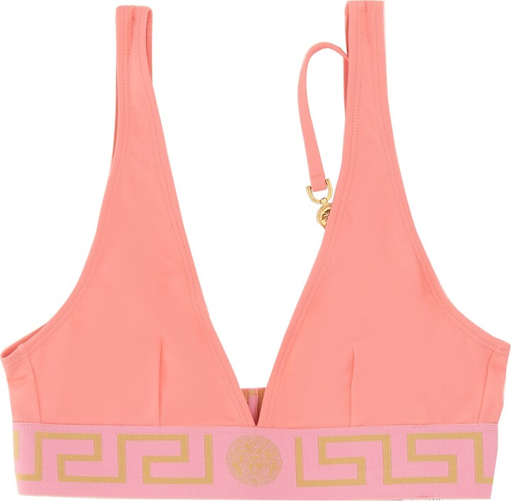 Versace Greca Border High Waist Bikini Briefs for Women