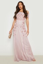 Thumbnail for your product : boohoo Tall Bridesmaid Hand Embellished Bow Maxi