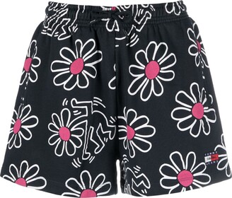 x Keith Haring flower-print shorts