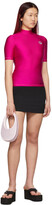 Thumbnail for your product : Coperni Pink High Neck Fitted T-Shirt