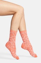 Thumbnail for your product : Nordstrom Leopard Spot Piqué Crew Socks
