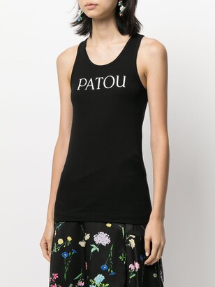 Patou Logo-Print Organic-Cotton Vest