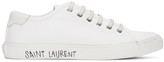 Thumbnail for your product : Saint Laurent White Malibu Sneakers