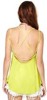 Thumbnail for your product : Nasty Gal Cross Paths Tank - Lime
