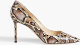 Thumbnail for your product : Jimmy Choo Romy 85 snake-effect leather pumps