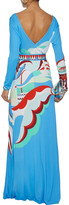 Thumbnail for your product : Emilio Pucci Belted Printed Jersey Gown