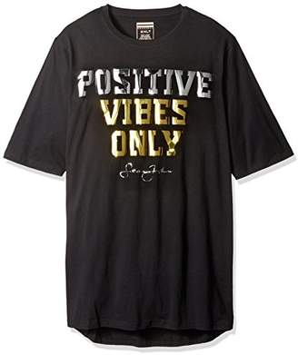 Sean John Men's Big and Tall Short Sleeve Positive Vibes Only Tee