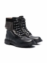 Thumbnail for your product : Twinset Kids Fringe-Trimmed Boots
