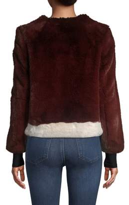 Saks Fifth Avenue Faux Fur Plush Jacket