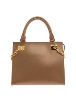 Thumbnail for your product : Sophie Hulme Structured chain-side leather tote