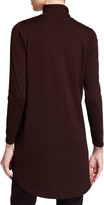 Thumbnail for your product : Eileen Fisher Scrunched Turtleneck Jersey Tunic
