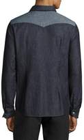 Thumbnail for your product : Tomas Maier Multi Denim Cotton Casual Button Down Shirt