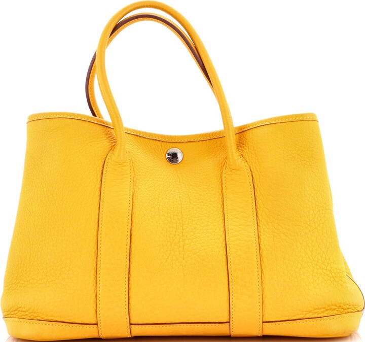 Pre-Owned Hermes Garden Party Tote Leather 30