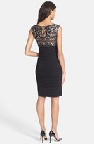 Thumbnail for your product : Adrianna Papell Lace Bodice Shutter Pleat Jersey Sheath Dress