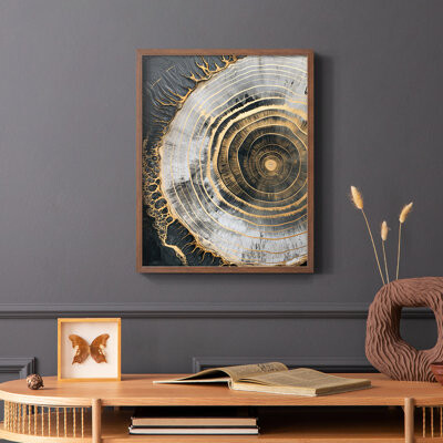 17 Stories ABSTRACT Series CCLI -Premium Framed Print -Ready to Hang - No Nails Required