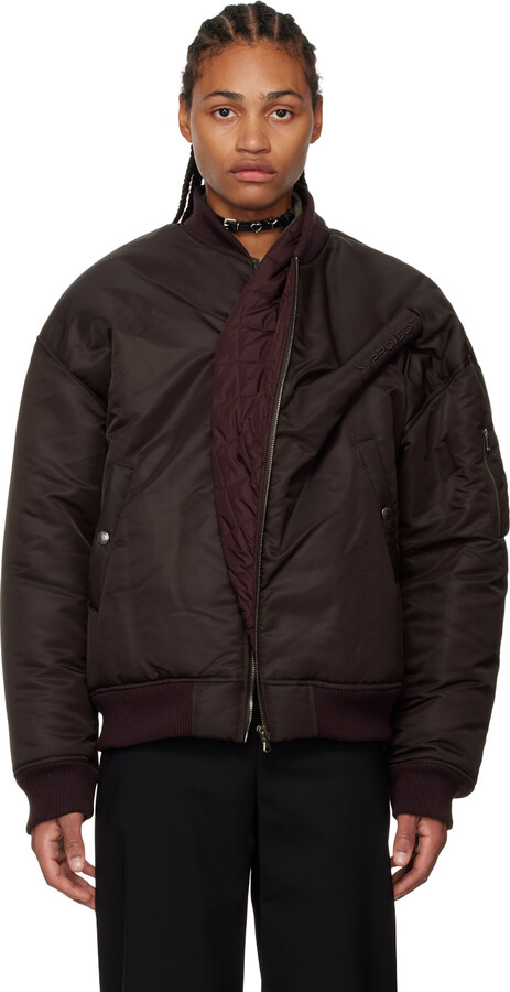 Y/Project Purple Pinched Bomber Jacket - ShopStyle