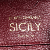 Thumbnail for your product : Dolce & Gabbana Red Leather Small Sicily Backpack