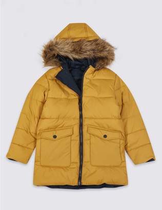 Marks and Spencer Faux Fur Reversible Parka (3-16 Years)