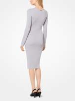 Thumbnail for your product : MICHAEL Michael Kors Michael Metallic Ribbed Sweater Dress