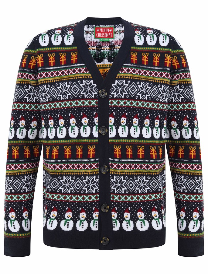 mens christmas cardigans uk