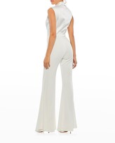Thumbnail for your product : Ieena For Mac Duggal V-Neck Flare-Leg Jumpsuit