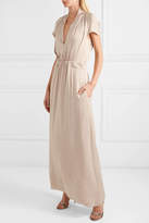 Thumbnail for your product : Giorgio Armani Gathered Silk Gown - Cream