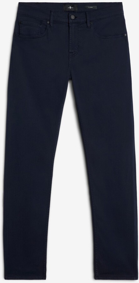 7 For All Mankind Luxe Performance Plus Slimmy in Navy