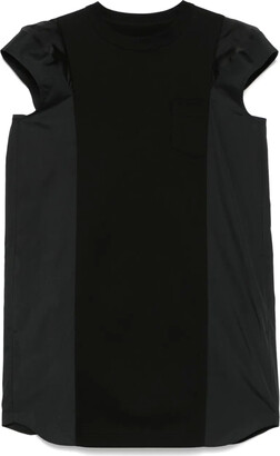 Sacai Black Sponge Sweat X MA-1 Dress - ShopStyle