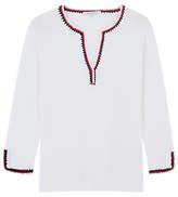 Gerard Darel Fil Cotton Pullover Top, White