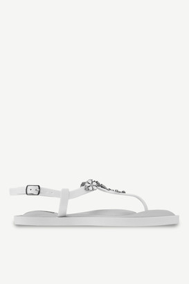 white memory foam sandals