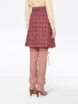 Thumbnail for your product : Gucci Tweed check A-line skirt