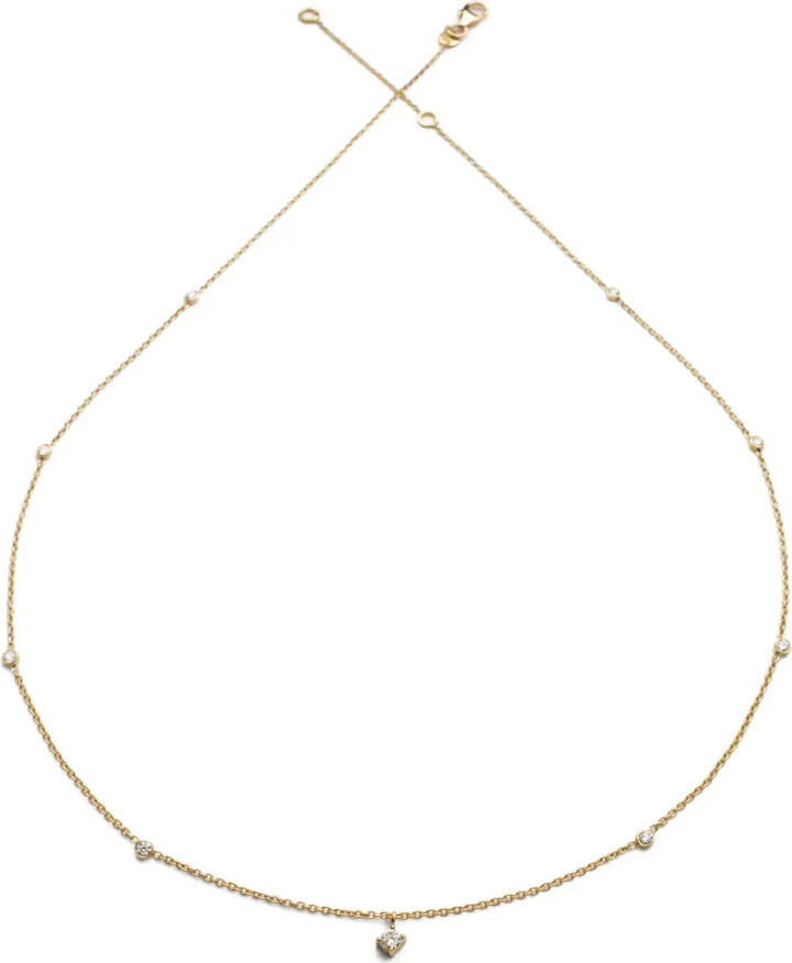 We by WHITEbIRD 18K yellow gold Holly diamond necklace