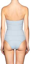 Thumbnail for your product : Lisa Marie Fernandez Women's Poppy Denim-Effect Cotton-Blend One-Piece Swimsuit - Blue